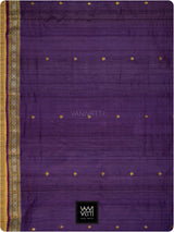 Baingani Brahma Kamal Master Weave Exclusive Handspun Tussar Silk Saree
