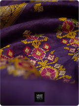 Baingani Brahma Kamal Master Weave Exclusive Handspun Tussar Silk Saree