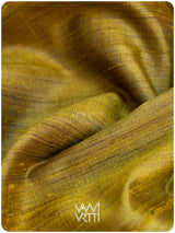 Green Gold Violet Ananta Handspun Tussar Silk Saree