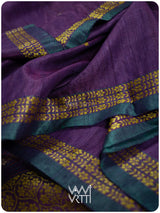 Deep Baingani Parijat Handspun Tussar Silk Saree