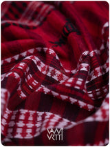 Deep Red Color Blocking Natural Dyed Phoda Kumbha Handwoven Cotton Tussar Kotpad Saree