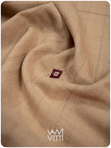 Chandan Madder Red Natural Dyed Phoda Kumbha Handwoven Cotton Tussar Kotpad Saree