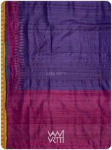Baingani Firozi Rani Antara Handspun Tussar Silk Saree
