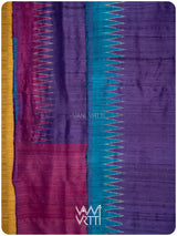 Baingani Firozi Rani Antara Handspun Tussar Silk Saree
