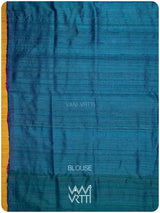 Baingani Firozi Rani Antara Handspun Tussar Silk Saree
