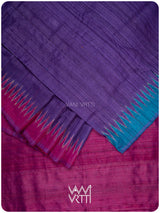 Baingani Firozi Rani Antara Handspun Tussar Silk Saree