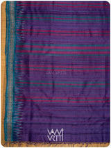 Deep Baingani Red Firozi Aarush Handspun Tussar Silk Saree