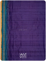 Deep Baingani Magenta Firozi Aarush Handspun Tussar Silk Saree