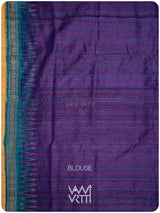Deep Baingani Red Firozi Aarush Handspun Tussar Silk Saree