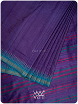 Deep Baingani Magenta Firozi Aarush Handspun Tussar Silk Saree