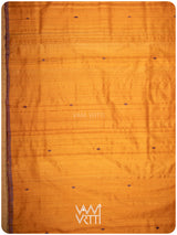 Sunshine Orange Purple Bristi Handspun Tussar Silk Saree