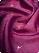 Jamuni Pink Parijat Handspun Tussar Silk Saree