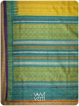 Banana Yellow Firozi Parijat Handspun Tussar Silk Saree
