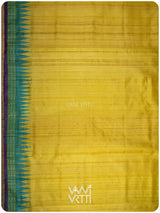 Banana Yellow Firozi Parijat Handspun Tussar Silk Saree