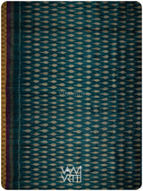 Deep Peacock Blue Kadamba Ikat Handspun Tussar Silk Saree