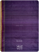 Deep Baingani Aziz Ikat Handspun Tussar Silk Saree