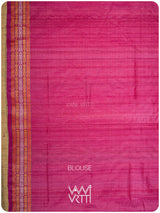 Tender Leaf Green Magenta Matsya Kachhap Handspun Tussar Silk Saree