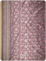 Dhokra Art Prakritik Lac & Tea Natural Dyed Mulberry Silk Ikat Saree