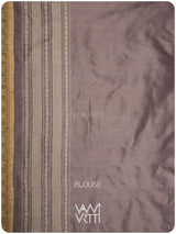 Dhokra Art Prakritik Lac & Tea Natural Dyed Mulberry Silk Ikat Saree