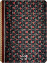 Black Laal Jaba Mulberry Silk Saree