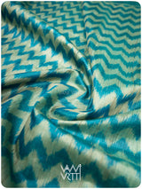 Firozi Aziz Ikat Handspun Tussar Silk Saree