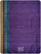 Baingani Firozi Parijat Handspun Tussar Silk Saree