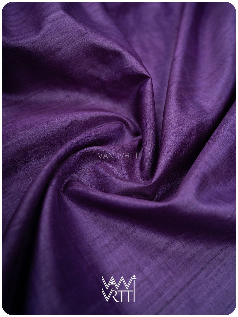 Baingani Firozi Parijat Handspun Tussar Silk Saree