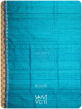Fern Green Firozi Aarush Handspun Tussar Silk Saree