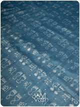 Shri Prakritik Indigo Madder Natural Dyed Mulberry Silk Ikat Saree
