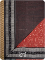 Manjistha Red Hiran Pakshi Natural Dyed Cotton Ikat Saree
