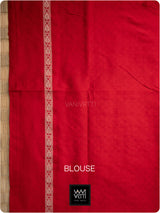 Black Red Saktapar Bandha Double Ikat Master Weave Sambalpuri Mulberry Silk Saree