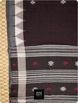Deep Coffee Natural Dyed Phoda Kumbha Handwoven Cotton Kotpad Saree