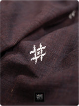 Deep Coffee Natural Dyed Phoda Kumbha Handwoven Cotton Kotpad Saree