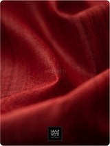 Maroon Rust Peepal Ikat Handspun Tussar Silk Saree