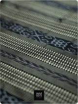 Ivory White Black Phoda Kumbha Mulberry Silk Ikat