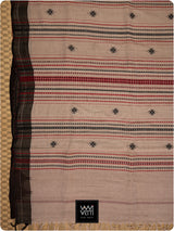 Moth Black Grey Checks Natural Dyed Phoda Kumbha Handwoven Cotton Tussar Kotpad Saree