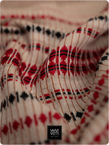 Moth Black Grey Checks Natural Dyed Phoda Kumbha Handwoven Cotton Tussar Kotpad Saree