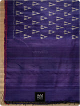 Deep Purple Alpana Khadi Tussar Silk Saree