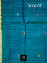 Purple Parijat Khadi Tussar Silk Saree